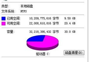 windows7系统盘占40g,Windows 7系统盘占用40G的原因及解决方案